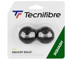 TECNIFIBRE Geltona Dot skvošo kamuoliukai