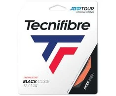 TECNIFIBRE Juodas CODE 1.24mm stygos teniso raketei