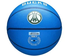 WILSON NBA TEAM CITY COLLECTOR MILWAUKEE BUCKS krepšinio kamuolys