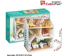 CUBICFUN 3D dėlionė (vidutinė) „Lėlių namas“