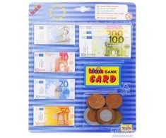 Klein Eurai ir banko kortelės