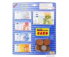 Klein Eurai ir banko kortelės