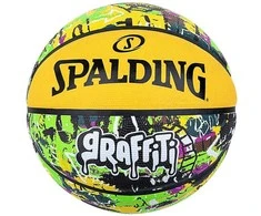 KREPŠINIO KAMUOLYS SPALDING GRAFFITI™ Žalias/Geltonas 5 DYDIS