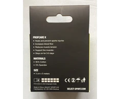 Kineziologinis teipas Select K-Tape, raudonas 5 cm X 5 m