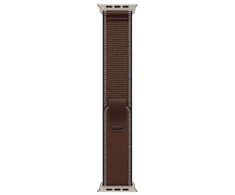 Apple 49mm Dark Umber Trail Loop - M/L - Natural Titanium Finish
