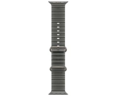 Apple 49mm Translucent Black Ocean Band - Natural Titanium Finish