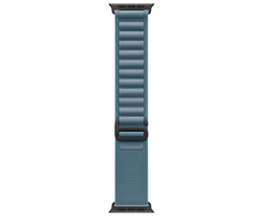 „Apple“ 49 mm šviesiai mėlynas „Alpine Loop“ – didelis – juodo titano apdaila