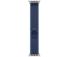 „Apple“ 49 mm mėlynas / ryškiai mėlynas „Trail Loop“ laikrodis – S/M – natūralaus titano apdaila