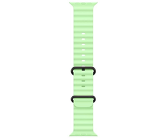 Apple 49 mm neoninis „Žalias“ vandenyno spalvos apyrankė – juodo titano apdaila