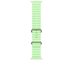 „Apple“ 49 mm neoninis „Žalias“ vandenyno spalvos apyrankė – natūralaus titano apdaila