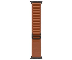 „Apple“ 49 mm terakotos spalvos „Alpine Loop“ laikrodis – vidutinio dydžio – juodo titano apdaila