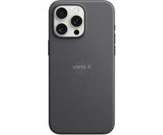 iPhone 15 Pro Max FineWoven dėklas su MagSafe - Juodas