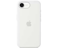 Apple iPhone 16e Silikoninis dėklas – Baltas