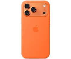 Apple iPhone 17 Pro Max Silikoninis dėklas with MagSafe – Oranžinis