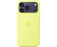 Apple iPhone 17 Pro Max Silikoninis dėklas with MagSafe – Neon Geltona
