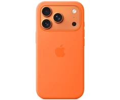 Apple iPhone 17 Pro Silikoninis dėklas with MagSafe – Oranžinis