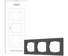 „Aqara“ jungiklio rėmelis H2 EU (3 grupių), pilkas