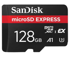 Atminties kortelė SanDisk Micro SDXC Express 128GB 880/480 MB/s EX C10 U3 UHS-I