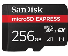 Atminties kortelė SanDisk Micro SDXC Express 256GB 880/480 MB/s EX C10 U3 UHS-I