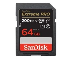 Atminties kortelė SanDisk SDXC 64GB Extreme Pro V30 UHS-I U3 200/90 MB/s