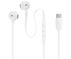 JBL Tune 305 ausienės, USB-C jungtis, Baltos spalvos
