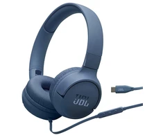 Ausinės JBL T520C USB-C, Mėlynos