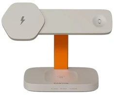 CANYON belaidžio įkrovimo stotis Hexagon 310 3in1 LightGrey/Oranžinis