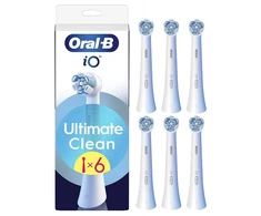 BRAUN iO RB CWF-6 Ultimate Clean Baltas 6ct antgaliai dant šepetėliui