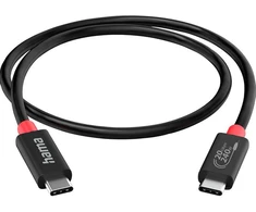 Kabelis Hama USB-C / USB-C, USB 4.0, 20 Gbit/s, 5 A, 240 W, 2 m