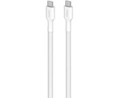 Kabelis Puro Braided USB-C/USB-C 240W, 2m, baltas