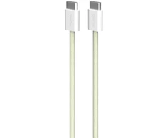 Kabelis „Puro Braided USB-C“ / „USB-C“ 60 W, 1,5 m, geltonas