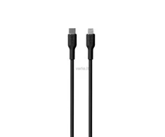 Kabelis Puro Soft USB-C/Lightning 1,5m, juodas