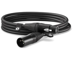 RODE XLR CABLE-3m juodas - XLR/XLR cable