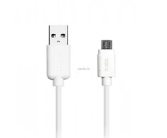 Kabelis USB- USB micro SBS, 1m baltas