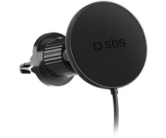 Telefono lakiklis su infuziniu pakrovėju SBS TESUPPMAG15WVENT suderinamas su MagSafe - juodas