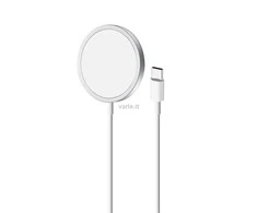 PURO CUSBCMAG1WHI, Vidaus, USB, Belaidis įkrovimas, 1 m, Balta