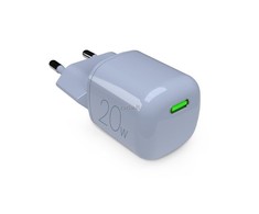 Įkroviklis Puro PURO MiniPro Wall Charger GaN - Įkroviklis jungiama į tinklą 1 x USB-C 20W PD (mėlyna)