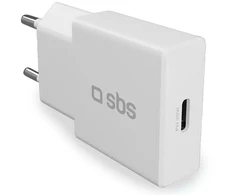 SBS PD kelioninis įkroviklis „UltraSlim“, 30 W, USB-C, GaN, baltas