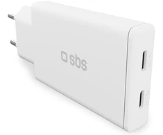 Įkroviklis SBS GaN 67W 2xUSB-C, itin plonas