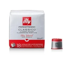 Kavos kapsulės Illy, espreso, 18 vnt raudonos