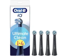 BRAUN iO RB CBF-4 Ultimate Clean Juodas 4ct antgaliai dant šepetėliui