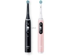 Braun iOM6d.2J6 Oral-B iO6 Duo Pack Elektrinis Dantų Šepetėlis Juodas + Rožinė Sand Extra Handle