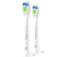 2 dalių šepetėlių galvučių pakuotė Philips Sonicare Optimal White, Baltos spalvos HX6062/87