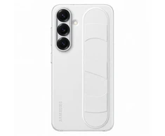 Samsung Standing Grip Galaxy S25 dėklas telefonui baltos spalvos