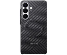 KS947SS anglies pluošto magnetinis dėklas „Samsung Galaxy S26 Plus“, pilkas