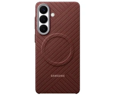 Dėklas KS947SR Carbon Magnet Case Samsung Galaxy S26 Plus, Coral Raudona