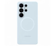 Samsung Galaxy S26 Ultra silikoninis magnetinis dėklas su šviesa Mėlyna