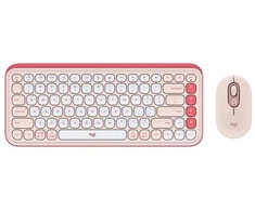 Pelė „Logitech POP ICON Combo“ rožinė