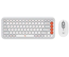 Klaviatūra LOGITECH POP ICON COMBO - OFF Baltas - US INT'L - BT - INTNL-973