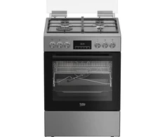 BEKO viryklė | FBMA61330GXDT | Dujinė kaitlentė | Elektrinė orkaitė | Nerūdijančio plieno | 60 cm skersmens | Grilis | LED | 60 cm skersmens | 72 l